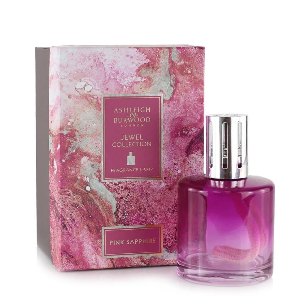 Ashleigh & Burwood Pink Sapphire Glass Fragrance Lamp £38.25
